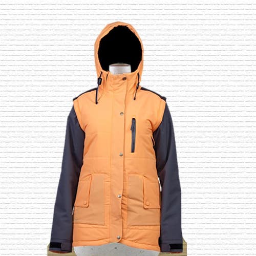 Ride Cappel Road to Ruin Snowboard Jacket Women's Medium Cutie Orange New