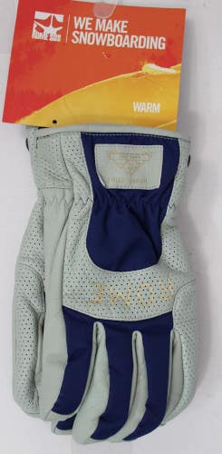 Rome The Hoss Snowboard Gloves Men's Large Denim Gray New