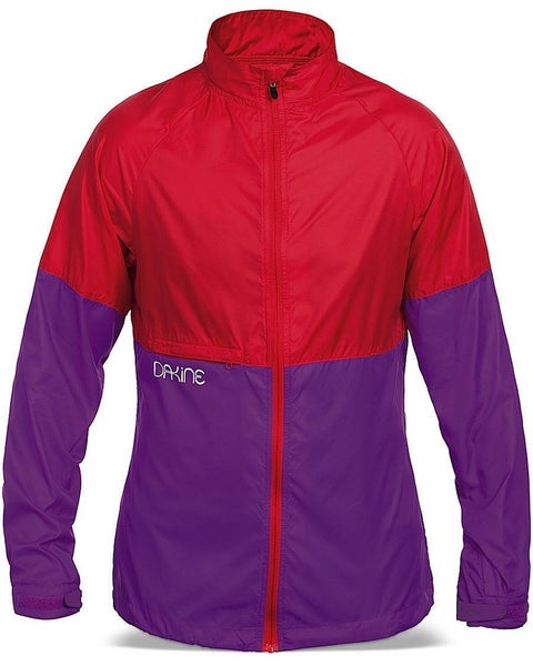 Dakine Breaker Lightweight Windbreaker Jacket Women's Medium Red Grape New