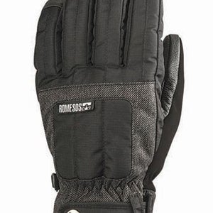 Rome Emblem Snowboarding Gloves, Men's Large, Black / Charcoal