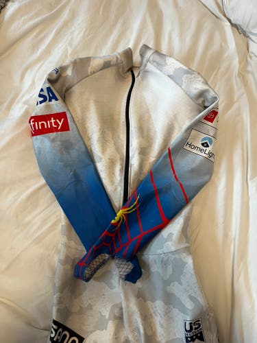 Unisex Medium Spyder U.S. Ski Team Ski Suit (Used) FIS Legal
