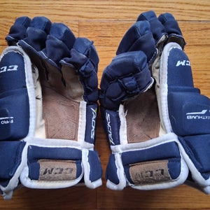 CCM HG 4R Pro blue hockey player Gloves 12" (Used)