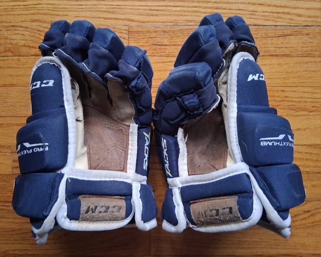 CCM HG 4R Pro blue hockey player Gloves 12" (Used)