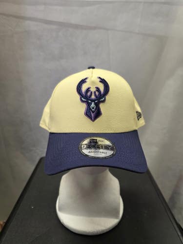 NWS Milwaukee Bucks Color Pack New Era 9forty A-Frame Snapback Hat NBA