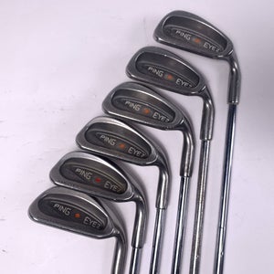 Ping Eye 2 Iron Set 6-PW+SW Orange Dot 2* Flat Karsten ZZ-Lite Stiff RH