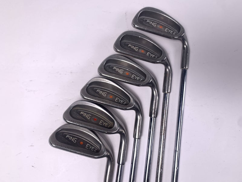 Ping Eye 2 Iron Set 6-PW+SW Orange Dot 2* Flat Karsten ZZ-Lite Stiff RH