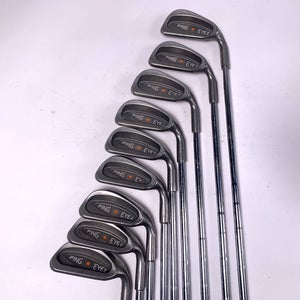 Ping Eye 2 Iron Set 3-PW+SW Orange Dot 2* Flat Karsten ZZ-Lite Stiff RH