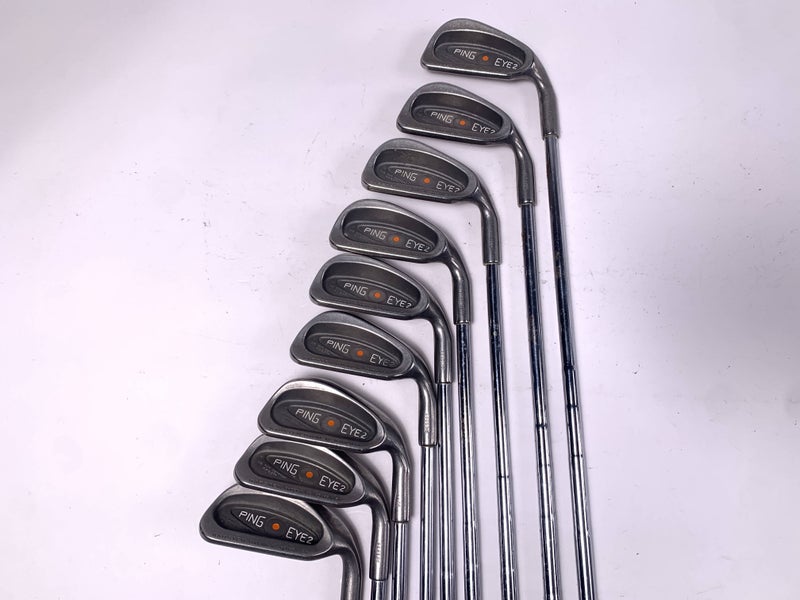 Ping Eye 2 Iron Set 3-PW+SW Orange Dot 2* Flat Karsten ZZ-Lite Stiff RH