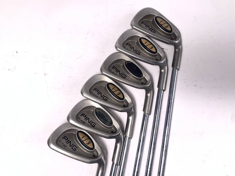 Ping i3 Blade Iron Set 5-PW Black Dot Cushin DSG Stiff Steel Mens RH