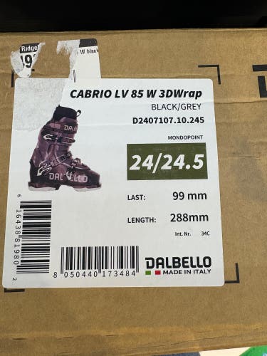 New 2023 Dalbello Cabrio LV 85 W ski boots; Size: 24.5