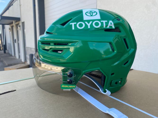 Bauer Re-Akt 150 Pro Stock Hockey Helmet Medium Visor Combo Retro Green 4953