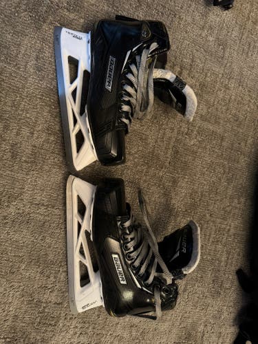 Bauer Supreme S29 Hockey Goalie Skates Extra Wide Width Size 4.5 (Used)