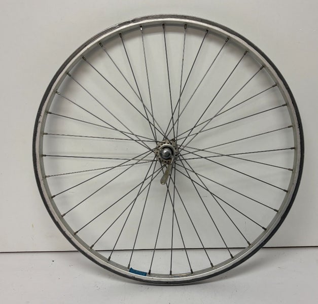 Vintage Araya 36-Spoke Silver Aluminum 26" QR Front Wheel Sansin Sealed Hub