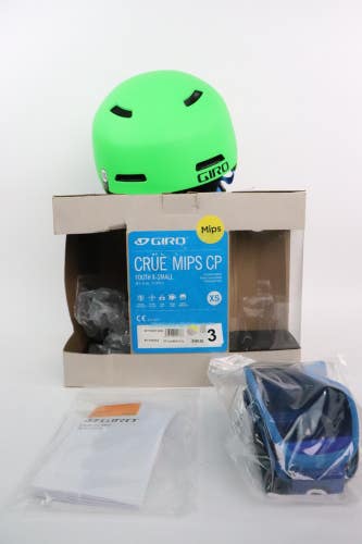 Giro Crue CP Snow Sports Helmet Matte Green Youth X-Small -NEW (INV# 3)
