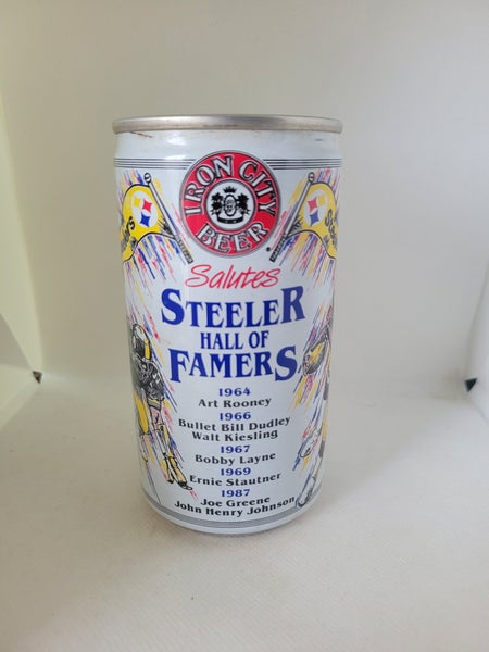 Vintage Iron City Beer Steelers Hall of Famers Commemorative Can
