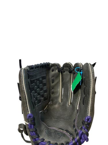 Used Rawlings ST12DSPUR BB/SB Glove RH Throw Black 12" 11706-S000365859