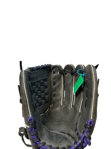 Used Rawlings ST12DSPUR BB/SB Glove RH Throw Black 12" 11706-S000365859