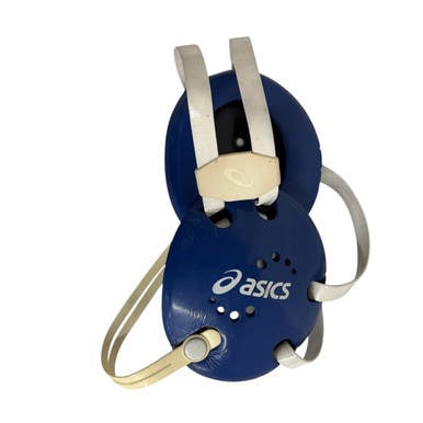 Used Asics Wrestling Headgear Royal Blue 11406-S000105641