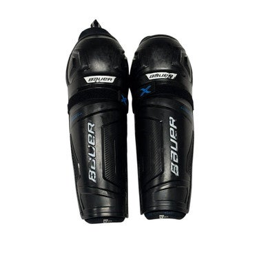 Used Bauer X Intermediate Shin Guards Black 14" 11406-S000106418