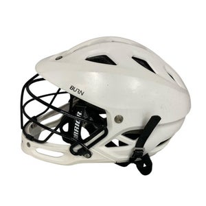 Used Warrior BURN JR HELMET Lacrosse Helmet White One Size 11406-S000107039