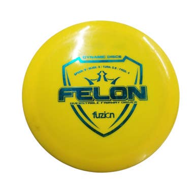 Used Dynamic Discs FELON FUZION Disc Golf Driver Yellow 11406-S000107061