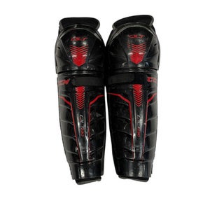 Used CCM QLT 230 Senior Shin Guards Black 15" 11406-S000106507