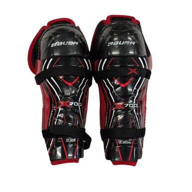 Used Bauer VAPOR X700 Intermediate Shin Guards Black 13" 11406-S000106506