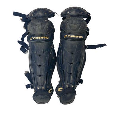 Used Champro CATCHERS LEG GUARD Catchers Leg Guards Navy Blue Intermed 11406-S000106564