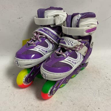 Used POWER 13-3 Junior Rec Fitness Skates Purple Adjustable 11855-S000190903