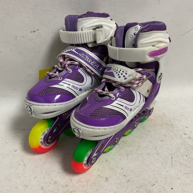 Used POWER 13-3 Junior Rec Fitness Skates Purple Adjustable 11855-S000190903