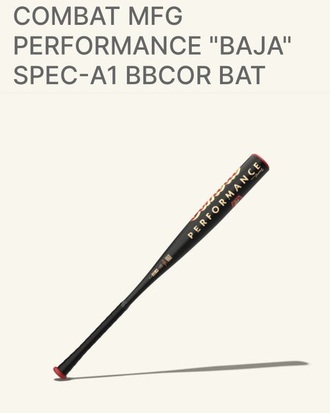 Combat MFG Spec A1 Alloy BBCOR Certified Bat (-3) 30 oz 33" (New)