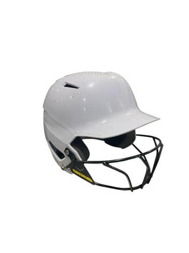 Used Evoshield HELMET W/ MASK Batting Helmet w/Mask White One Size 11834-S000042105