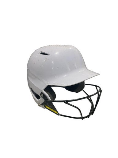 Used Evoshield HELMET W/ MASK Batting Helmet w/Mask White One Size 11834-S000042105