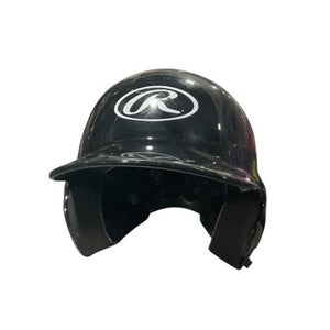 Used Rawlings BASEBALL BLK HELMET Batting Helmet No Mask Black One Size 11834-S000042107