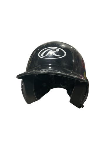 Used Rawlings BASEBALL BLK HELMET Batting Helmet No Mask Black One Size 11834-S000042107
