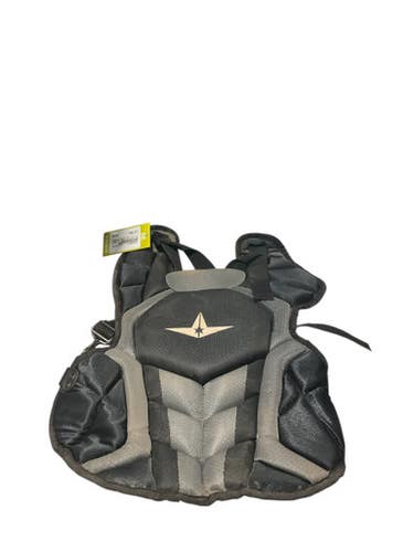 Used All Star ALL STAR CATCHER CHEST GUARD Catchers Chest Protector Black Adult 11834-S000042077