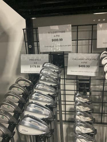 Used Titleist T100S Mens Iron Set RH 4I-PW 11834-S000042030