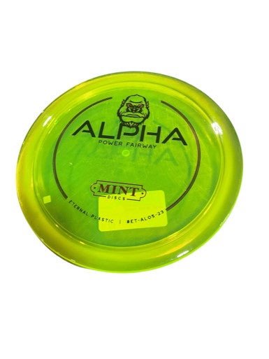 Used MINT ALPHA POWER Disc Golf Driver Yellow 11834-S000041994