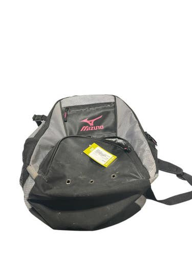 Used Mizuno PNK/GRAY BB/SB Player Backpack Grey 11834-S000041990