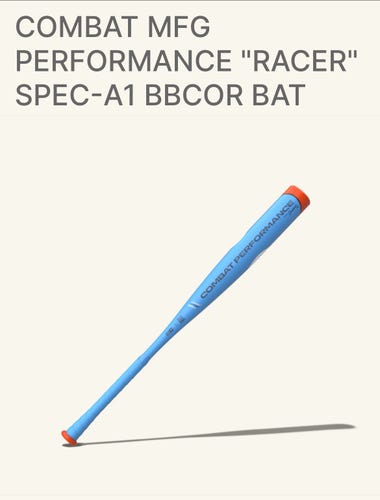 Combat MFG Spec A1 Alloy BBCOR Certified Bat (-3) 30 oz 33" (New)