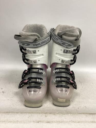 Used Dalbello GAIA 4 Girls DH Ski Boot White 215 MP - J03 11851-S000039272