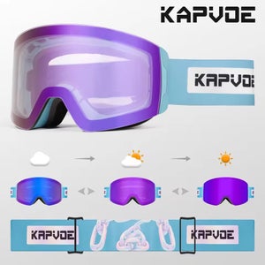 KAPVOE Photochromic Scratch Resistant Goggles Unisex MSRP $120 with HARD CASE