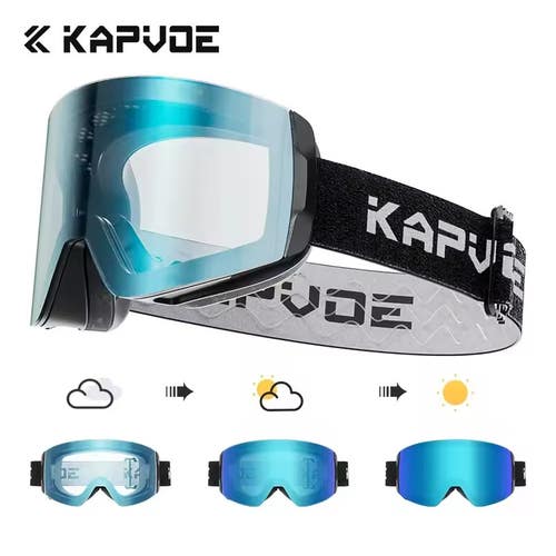 KAPVOE Photochromic Scratch Resistant Goggles Unisex MSRP $120 with HARD CASE