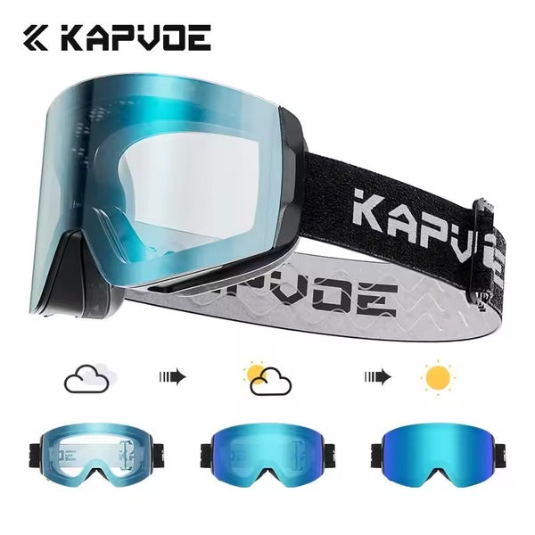 KAPVOE Photochromic Scratch Resistant Goggles Unisex MSRP $120 with HARD CASE