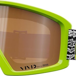 Giro Blok Ski Zeiss Goggles Ano Lime Wildstyle Unisex MSRP $120 with HARD CASE