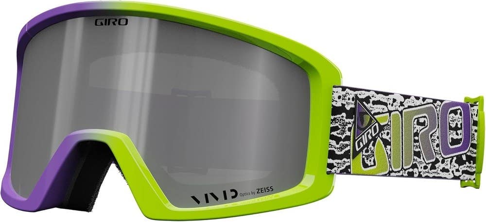 Giro Blok Ski Zeiss Goggles Ano Lime Wildstyle Unisex MSRP $120 with HARD CASE