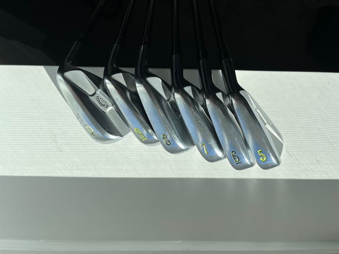 USED Callaway Prototype Iron Set 5-PW Graphite ALDILA TGi 120 Stiff Shafts RH