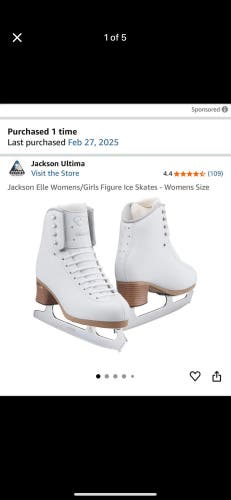 Jackson Ultima Elle Figure Skates B Adult 7 (New)