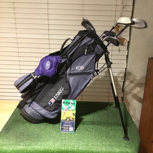 USKG Juniors WT-15u Set (D, 3W, 6i, 8i, PW, SW, Putter)Graphite UL54 & Stand Bag