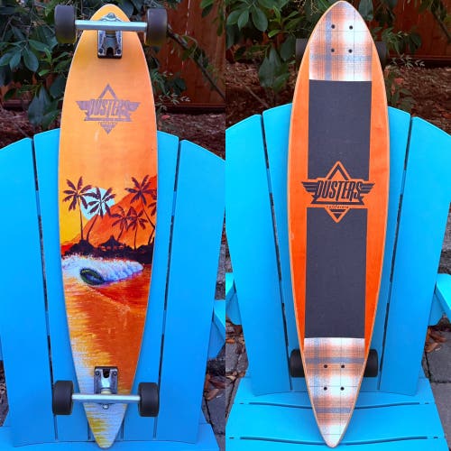 Dusters California “Happy Hour II” Complete Longboard Skateboard - 42” (Orange)